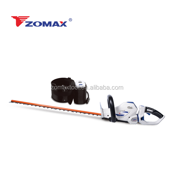 ZOMAX ZMDH531 25 inch 58volt pin Li-ion không dây cung cấp năng lượng cho tông đơ Hedge có tay cầm xoay Lưỡi dao kép Pin 2.0AH