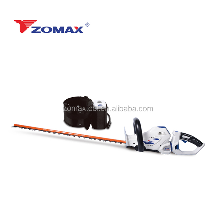 ZOMAX ZMDH531 25inch 58volt Li-ion batiri ti o ni agbara Ailokun Hedge trimmer pẹlu yiyi mimu abẹfẹlẹ meji 2.0AH batiri