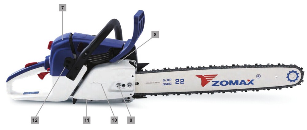 China supplier zomax prokraft chainsaw