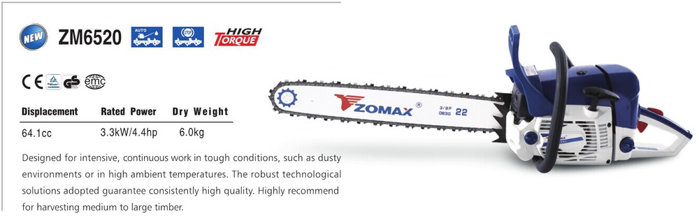 Chain saws - 65cc 59cc 73.5cc industrial petrol chainsaw