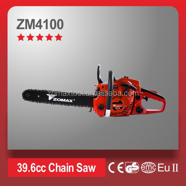 china supplier 39.6cc ZM4100 air filter wood chainsaw